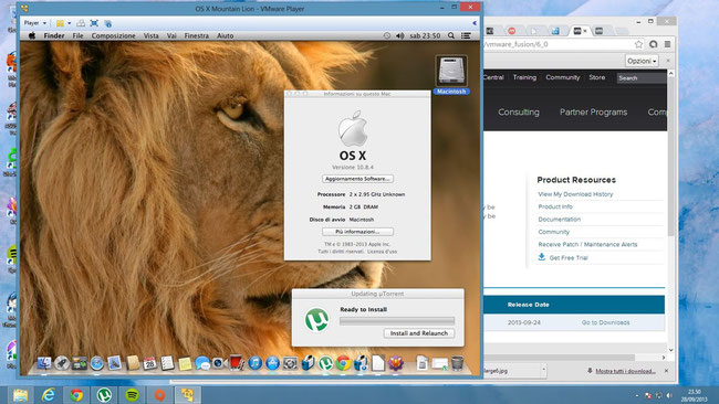 Un OSX Mountain Lion perfettamente virtualizzato