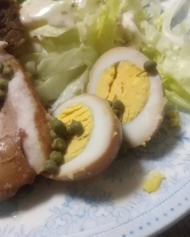 煮玉子も青実山椒で食べたい