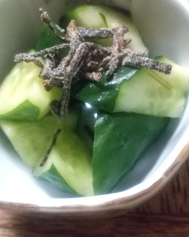 きゅうりに塩昆布あうよ究極のおつまみ