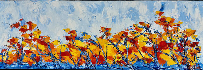 Titre: Souvenir d'un moment.  12x36 pouces