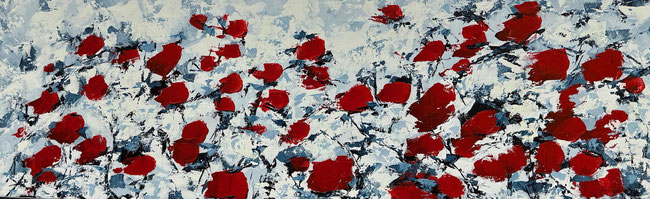 Titre: Bouquet d'amour. Grandeur: 12x36 pouces