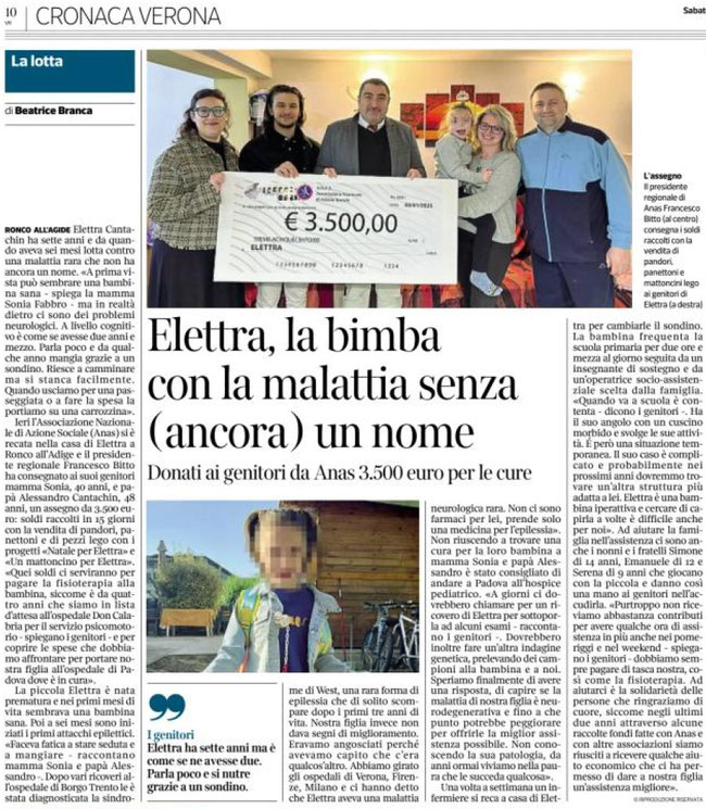 Corriere della Sera - cronaca Verona del 04.01.2025