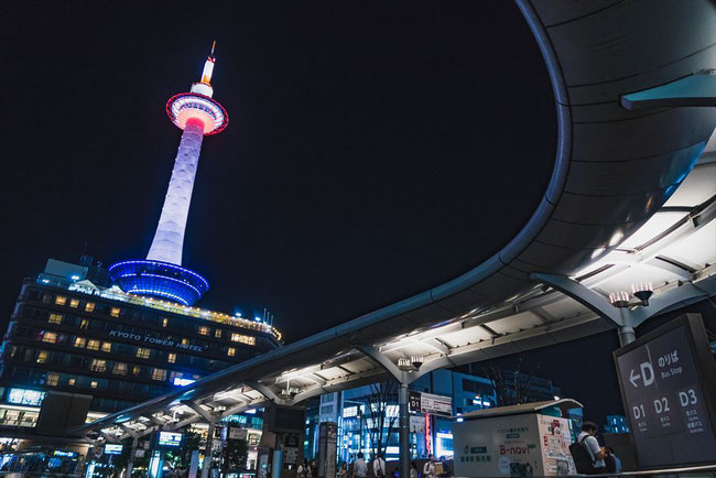 京都タワー夜景