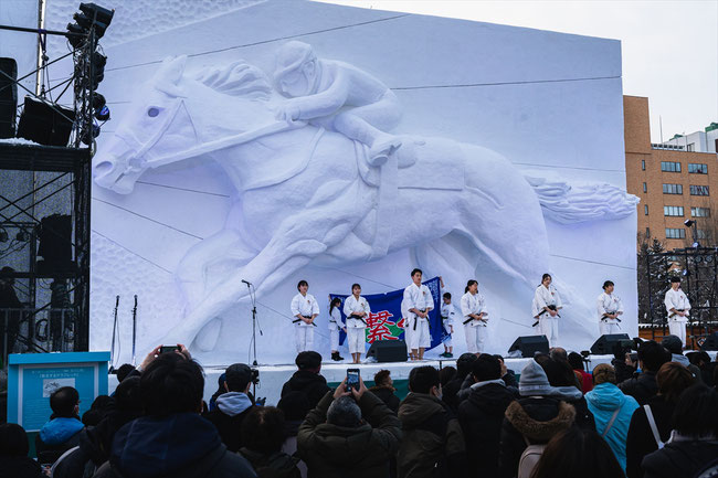 札幌雪まつり大雪像JRA