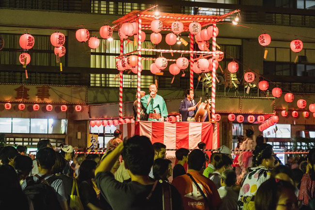 伏見稲荷大社・宵宮祭盆踊り櫓