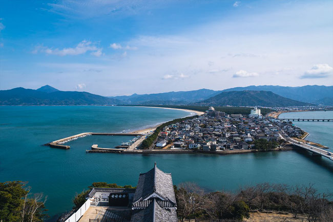 旅行記、佐賀県唐津市「唐津城」からの眺め