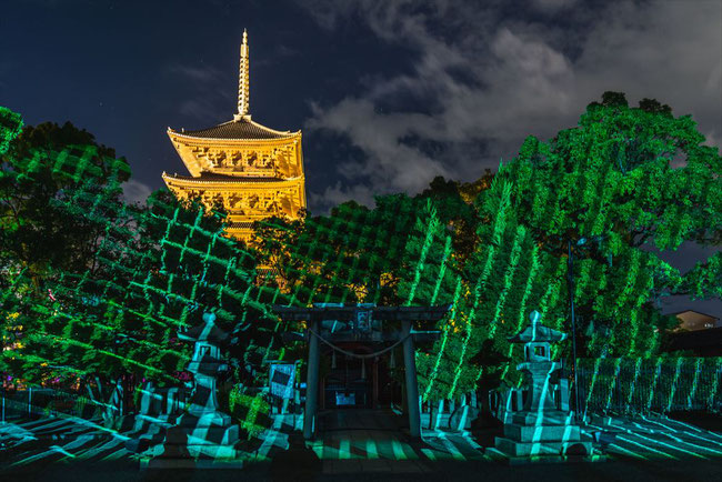 【東寺】チームラボ・光の祭インカラミ