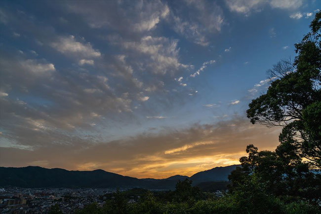 双ヶ岡からの夕焼け