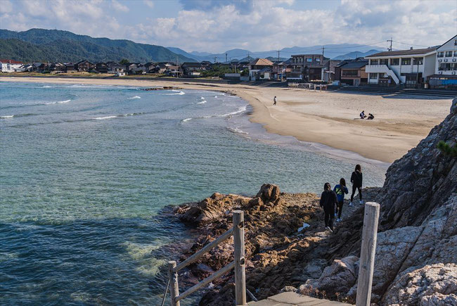 鳥取県岩美Free!の聖地巡礼浦富海岸