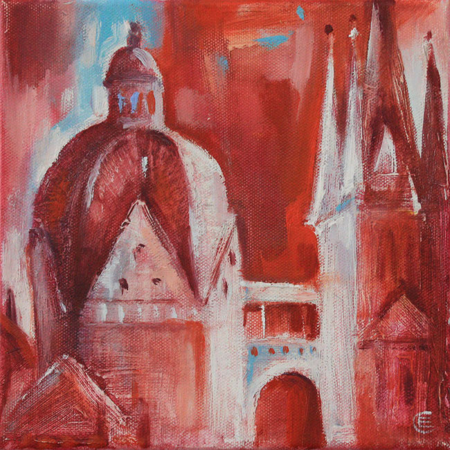 "Aachener Dom, 20 cm x 20 cm