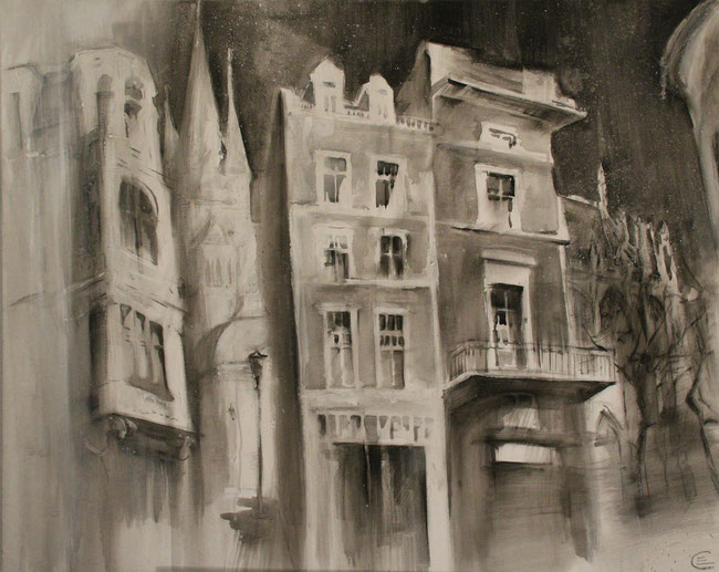 "Hans-von-Reutlingen-Gasse", 100 cm x 80 cm