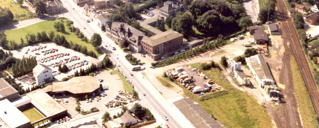 1985 Güterbahnhof, EBV-Gebäude, Parkplatz