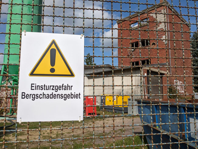 Arbeiten an einem Tagesbruch auf dem dreco-Gelände 30.09.2023 (c) Heinz Maas