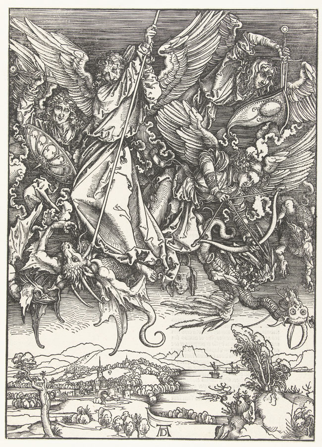 Der Erzengel Michael, Apokalypse, Dürer