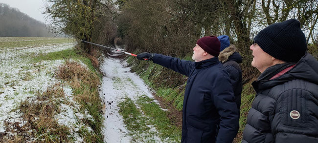 Bruchsaler Montagswanderer im Winter. (c) DM