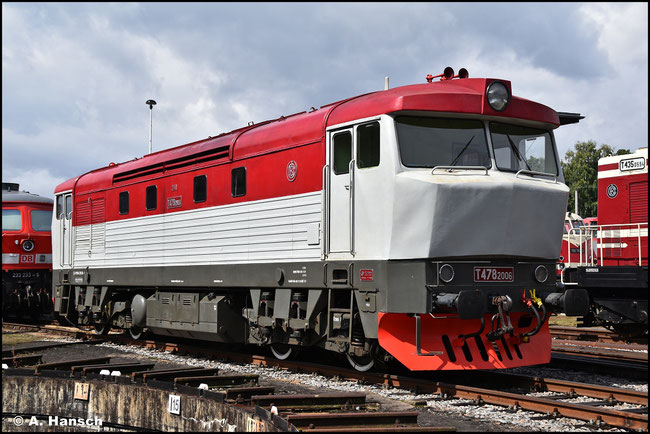 T478 2006 war am 23. August 2025 zum 32. Heizhausfest im SEM Chemnitz zu Gast