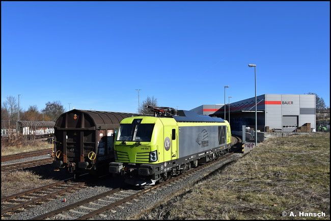 Am 13. März 2026 ist 248 038-2 der Regiobahn Bitterfeld Berlin am Railport im Südbahnhof Chemnitz abgestellt