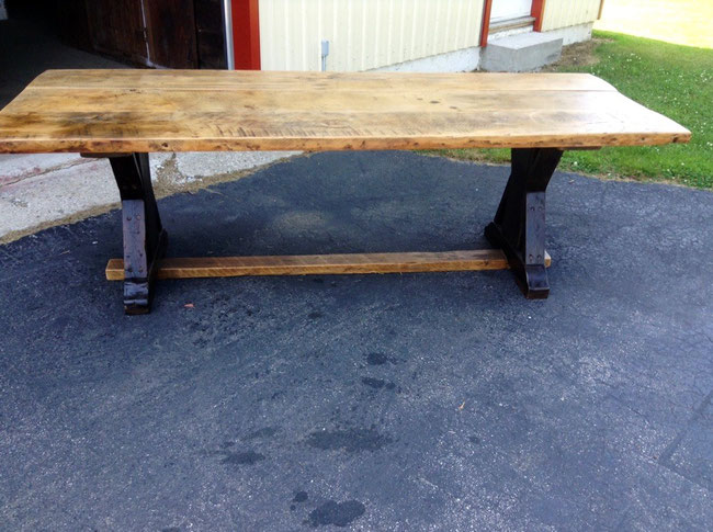 Rustic Barnboard And Live Edge Tables Benches Barn Doors Trestle Table