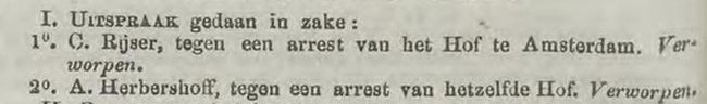 Weekblad van het regt; verzameling van regtszaken 05-11-1877