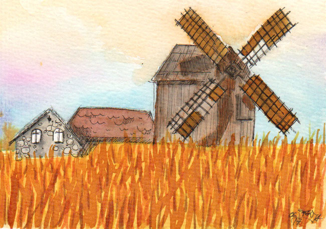 365-Tage-Doodle-Challenge - Stichwort: Windmühle