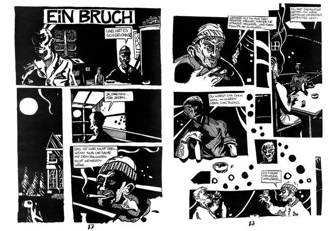 „Ein Bruch" lautete die Comic-Kurzgeschichte die vor etlichen Jahren - noch zu Schulzeiten - für das Bremer Comicmagazin „Panel" vom Bremer Zeichner Niels-Schröder geschaffen wurde.