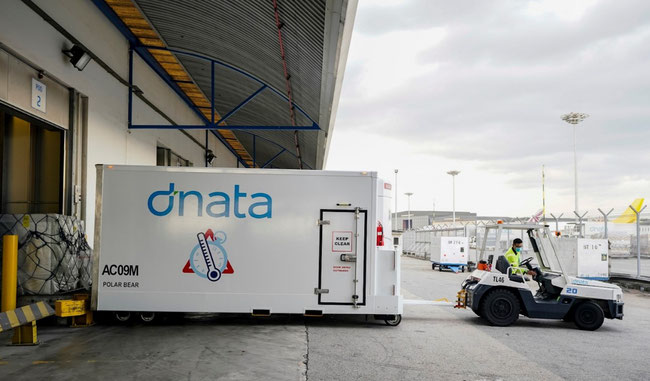 dnata is the first cargo handler to operate cool dollies at Singapore Changi Airport. Image: dnata