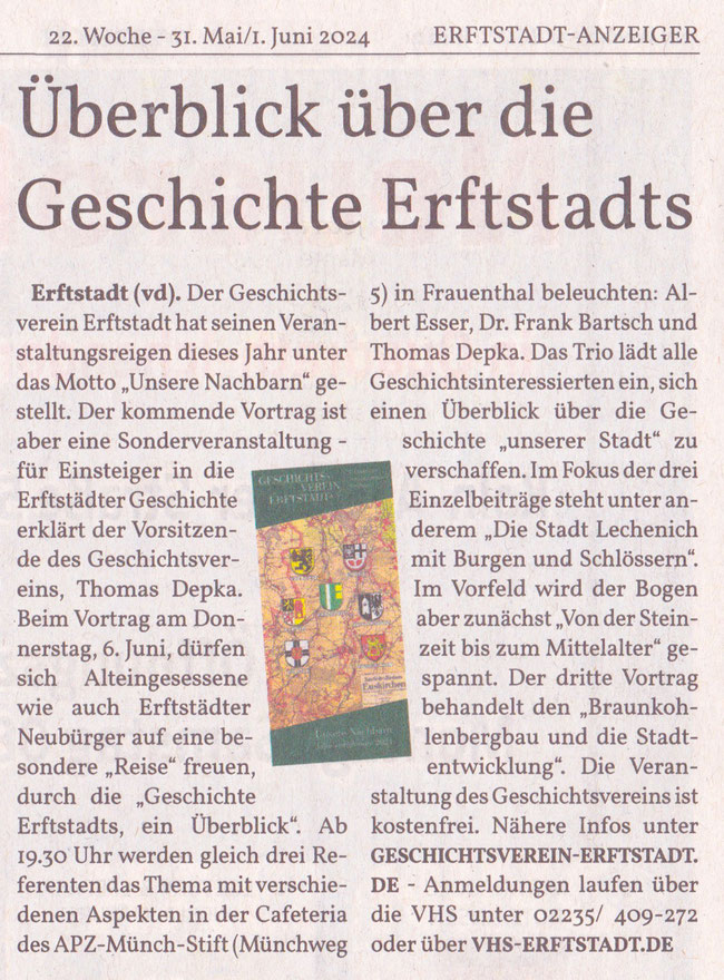 31.6.2024 Erftstadt Anzeiger