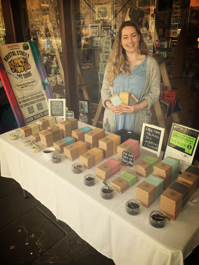 Alison Pope from The Little Welsh Chocolate Company at Bristol Harbourside Market