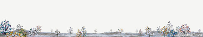 〈ただ、ひたすらに 祈ってる〉2011年／440mm×2400mm／木製パネルに高知麻紙、新聞紙（震災関連記事の被災地の風景写真部分）、和紙、水彩絵具、岩絵具、胡粉、膠、でんぷん糊