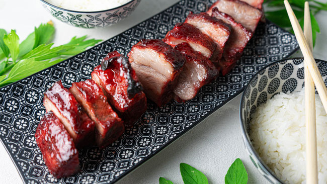 Char Siu Pork - Asiatisches Schweinefleisch Rezept - Mit Honig Marinade, super zart und lecker, asiatische küche, chinesische rezepte, chinesische küche