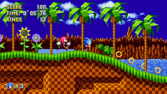 Sonic, Tails, Knuckles, Eggman, Robotnik, Sega, Hedgehog, Mega Drive, Platformer, Speed, Geschwindigkeit, Ringe, Roboter, Puyo Puyo, Green Hill Zone, Retro, Remaster