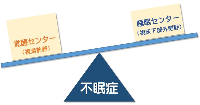不眠症における覚醒と睡眠の関係
