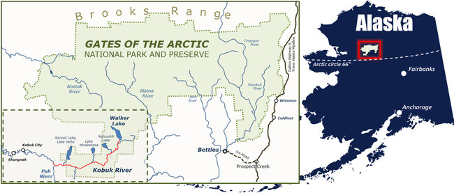 Map Gates of the Arctic