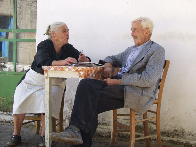Arthemis & Maria ,hij is 100 geworden en zij 92