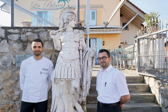 Maurizio und Giuseppe Laneri freuen sich auf die Weindegustation am 10. Juni.