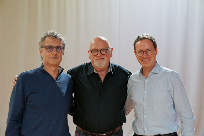 Beschwören Zusammenhalt von Kiwanis Frick: Lt. Governor Johannes Oehler, Initiant Markus Hiltbrunner und neuer Präsident Thomas Obrist.