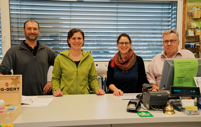 Das Kreher-Team mit Gordan Bitter, Barbara Zumsteg, Jeannette Bitter und Anton Bitter.