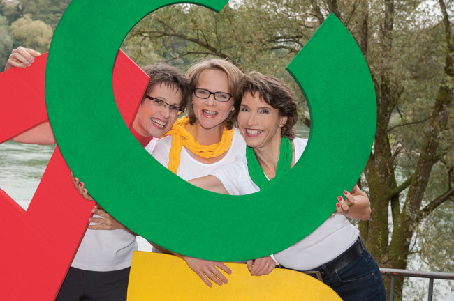 Frauen mit Durchblick: Barbara Heuberger, Claudia Hettich und Roswitha Camerin.