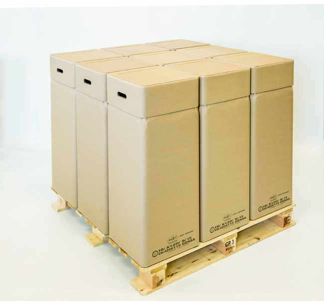«Eco Drums» der Densa AG in Eiken sind zu 100% recyclierbar.