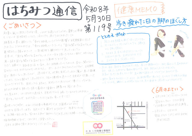 はちみつ通信第１１９号