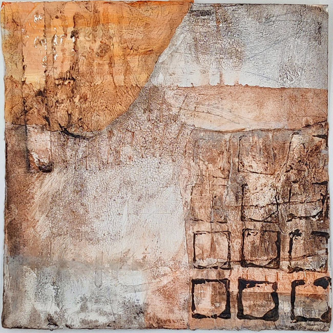                                           Mixed Media Collage, 25x25 - verkauft