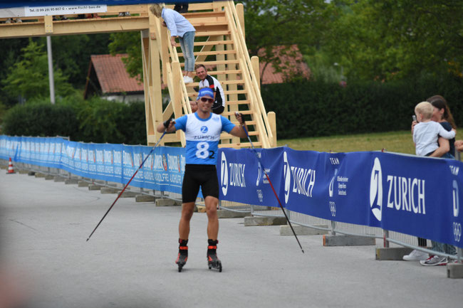 Simon Schempp auf der Zielgerade