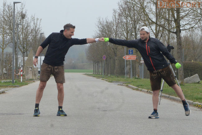 Start zum Halbmarathon in Lederhose