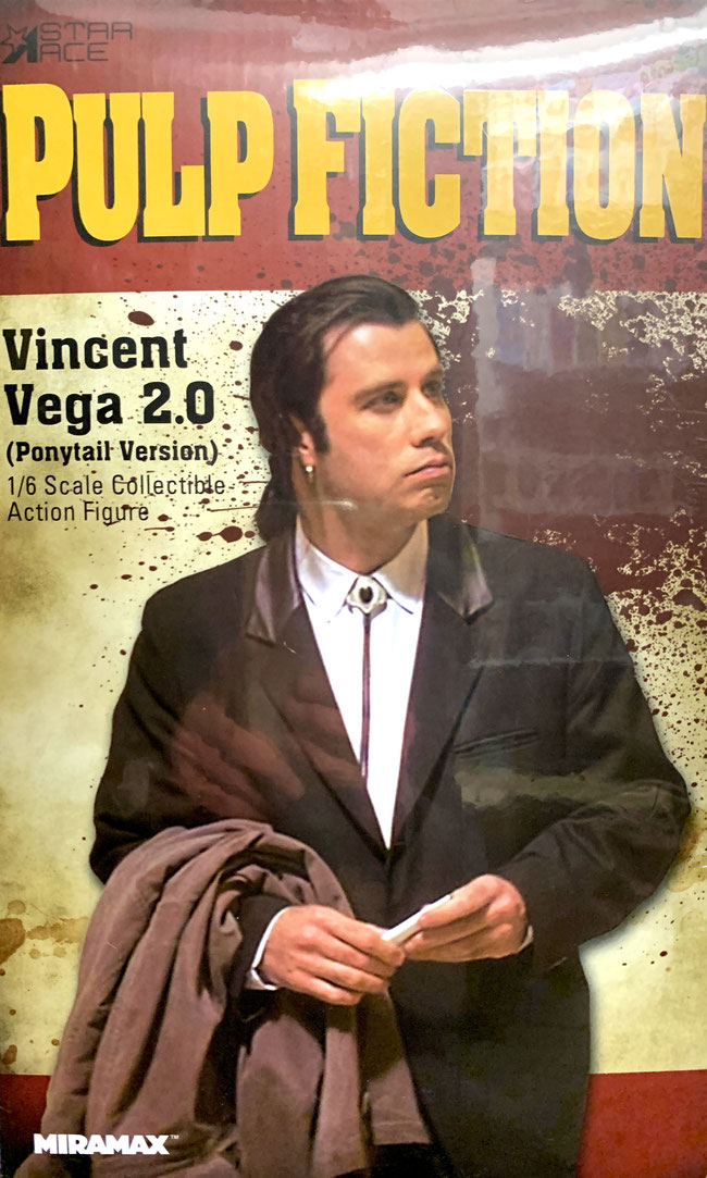 Vincent Vega 2.0 (Pony Tail) Deluxe Version 1/6 Pulp Fiction My Favourite Movie John Travolta Meme Actionfigur 30cm Star Ace