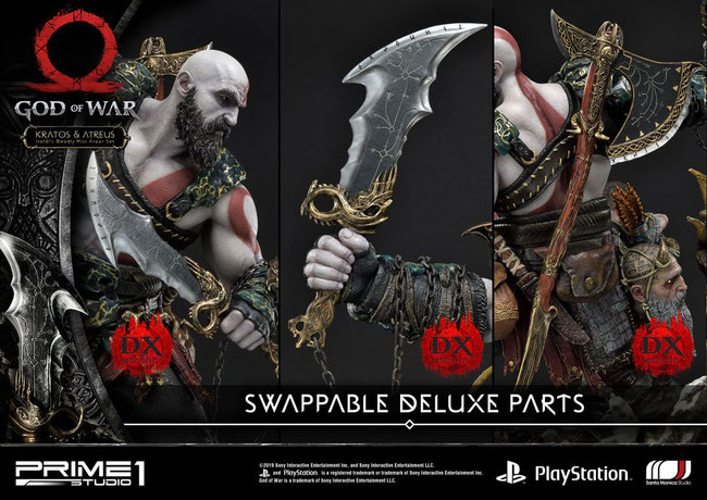 Kratos & Atreus Deluxe Ver. 1/4 God of War ( 2018 ) Video Game Statue 72cm Prime 1 Studio