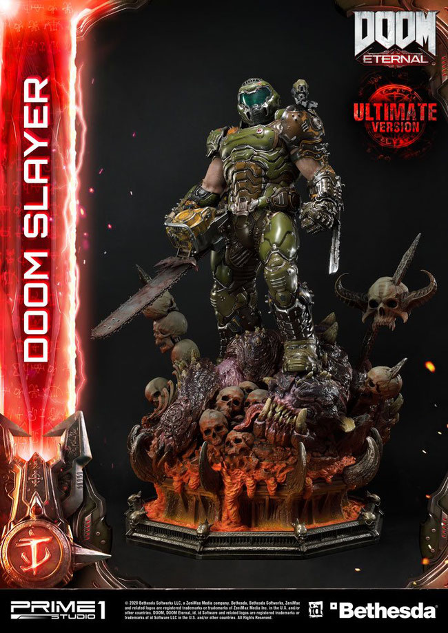 Doom Slayer Doom Eternal Ultimate Version 110cm Video Game Statue Prime 1 Studio