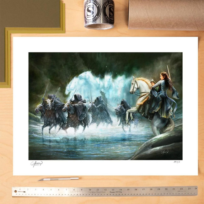 Flight to the Ford Der Herr der Ringe Art Print 61 x 46cm - Kunstdruck ungerahmt Sideshow