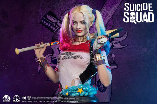 Harley Quinn 1/1 Life-Size DC Suicide Squad Büste ( Margot Robbie ) 77cm Infinity Studio x Penguin Toys