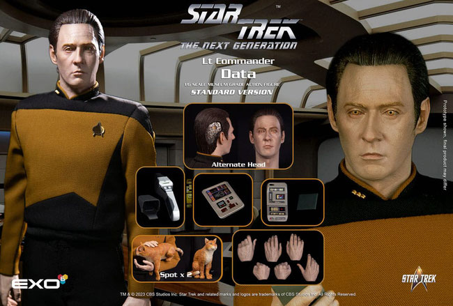 Lt. Commander Data (Standard Version) 1/6 Star Trek - The Next Generation Actionfigur 30cm Exo-6
