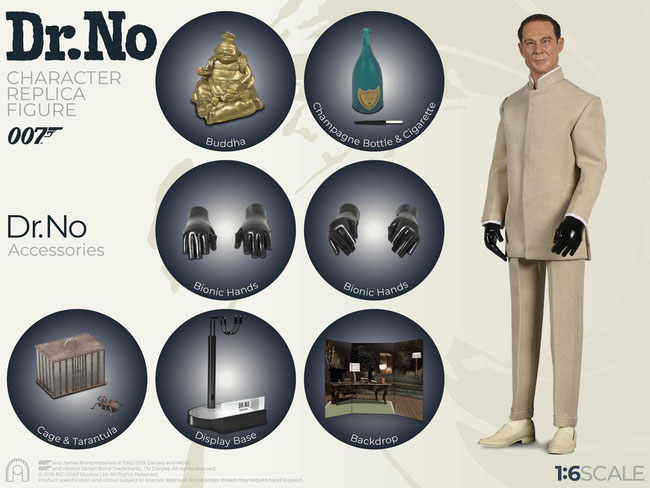 Dr. No Limited Edition 1/6 James Bond - 007 jagt Dr. No Collector Figure Series Actionfigur 30cm Big Chief Studios